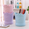 Cute Bow Pen Holder Candy Color Pencil Organizer